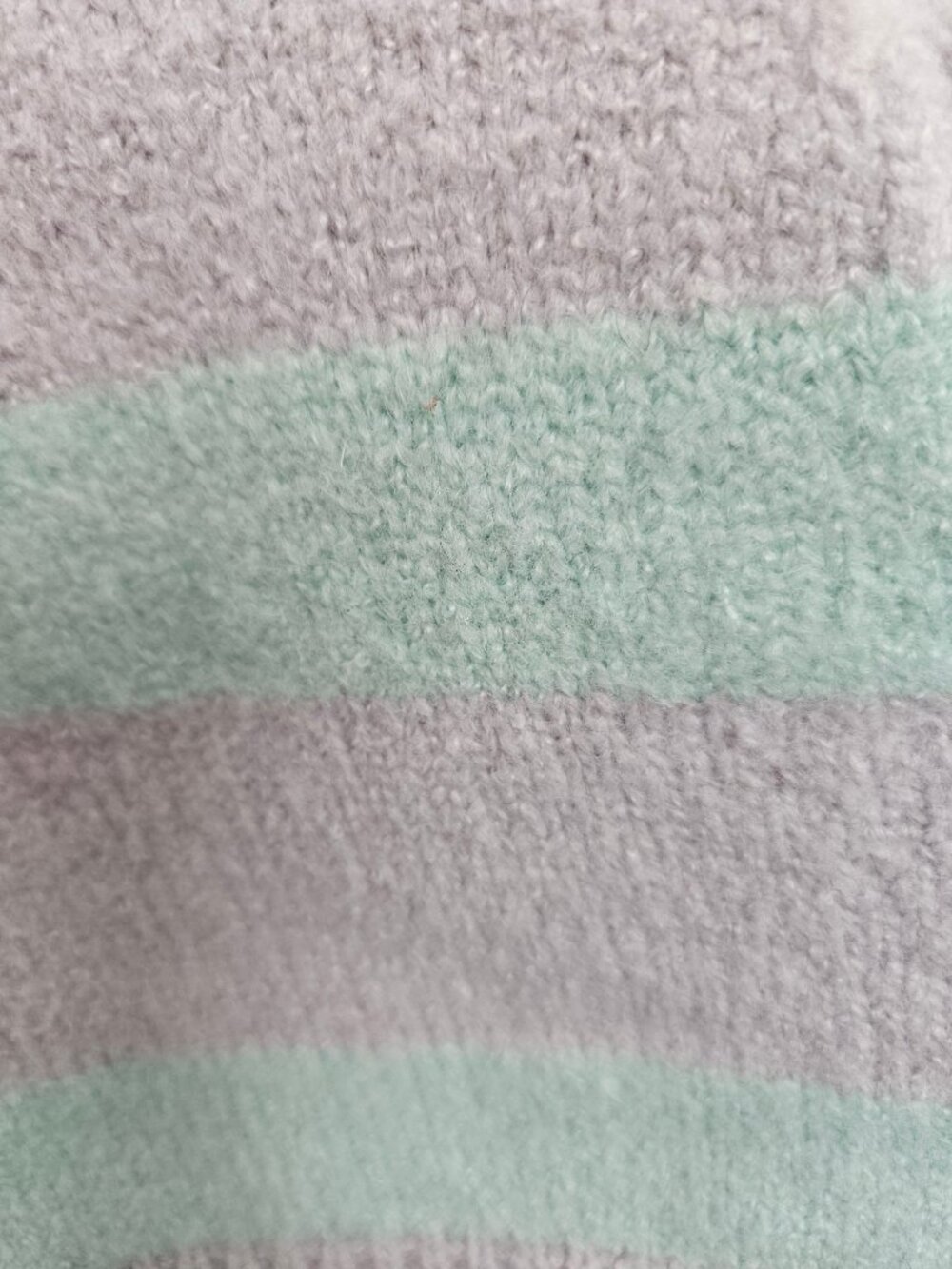 For Love & Lemons Maud Cropped Sweater Vest - Mint & Grey Sz M - Picture 5 of 11